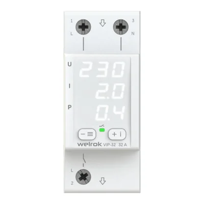 Реле напряжения с контролем тока Welrok VIP-32